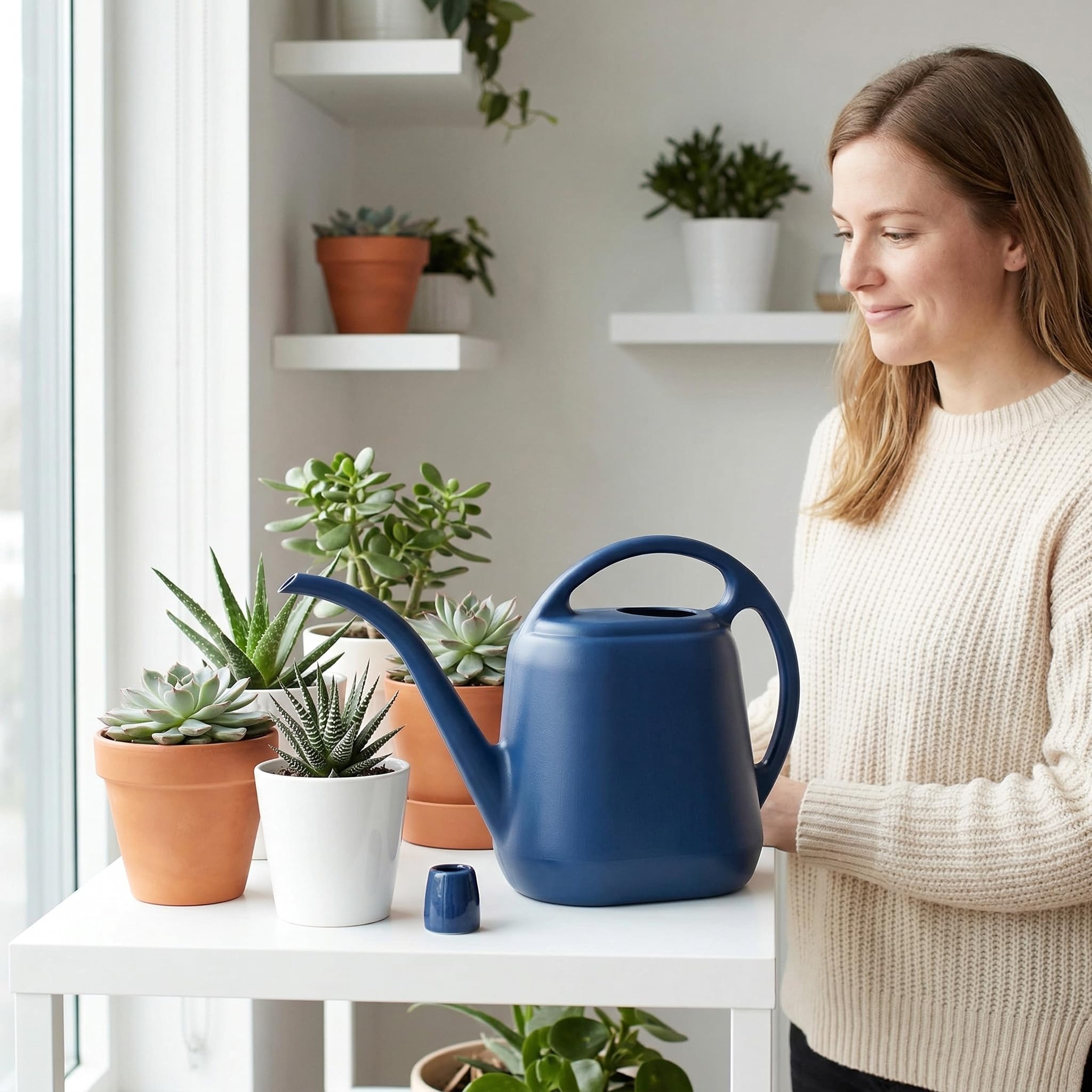 Fasmov watering can suitable for indoor, outdoor, and workspace plants