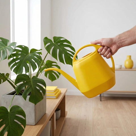 Fasmov large-capacity 1-gallon watering can reduces refills