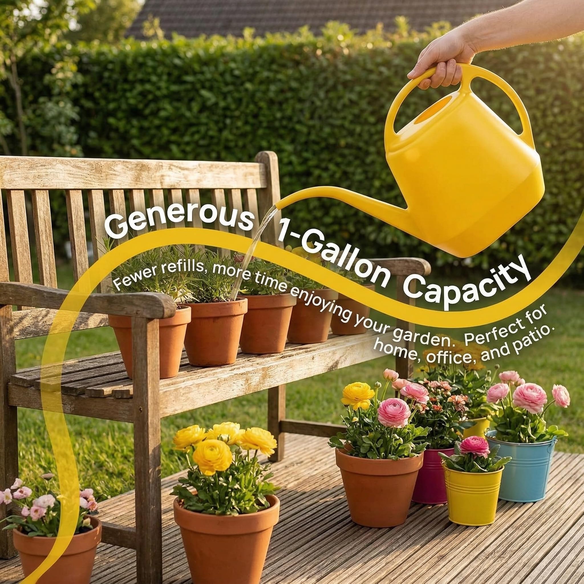 Fasmov multi-use watering can for indoor plants and outdoor pots