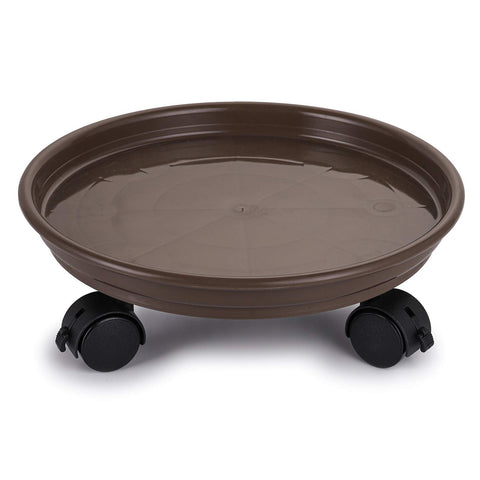 Fasmov plant pallet round inner diameter 10.6 inches fits medium pots securely.
