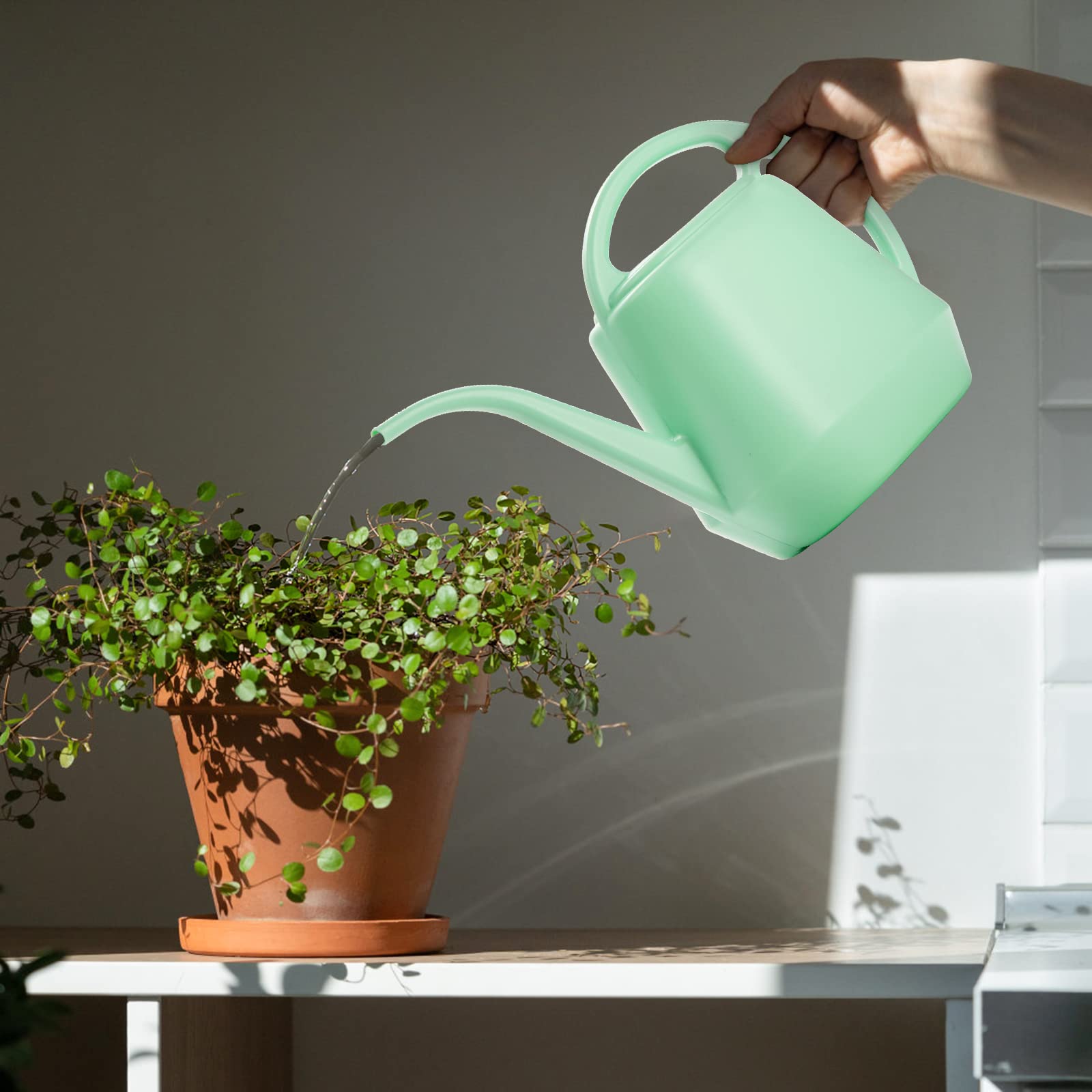 Fasmov durable plastic watering can withstand daily use