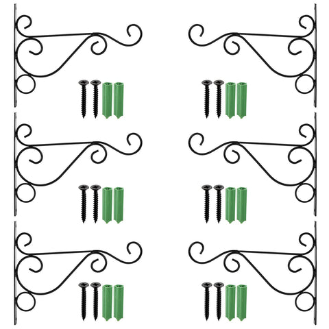 Fasmov solid iron bracket with black finish adds outdoor durability.
