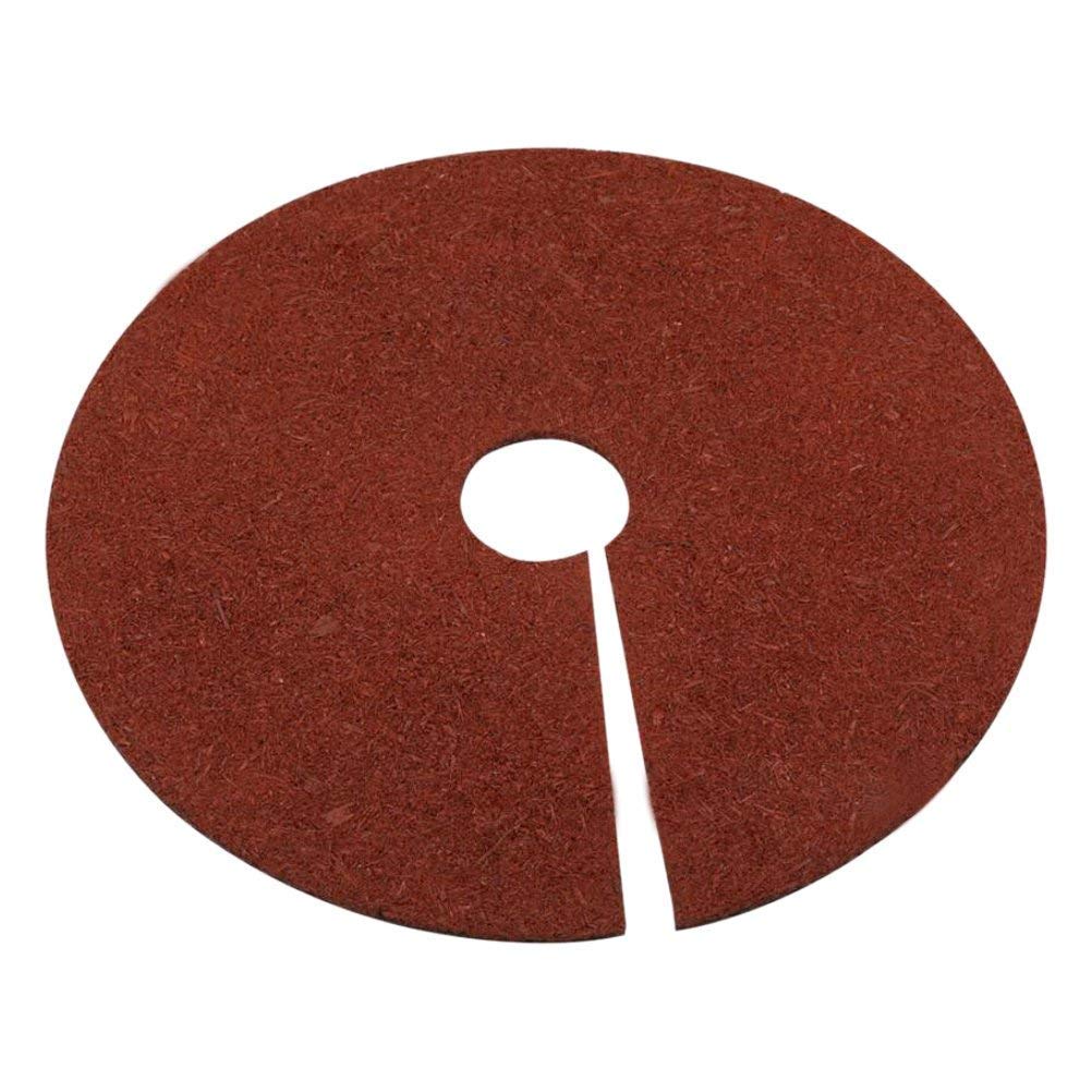 Fasmov tree protector ring with open center fits around a trunk while preserving nutrient flow.