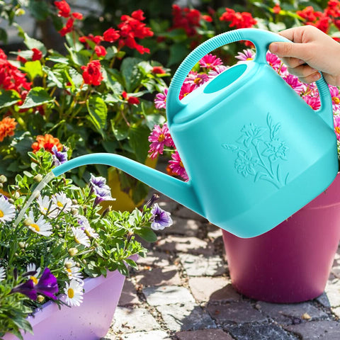 Durable Fasmov watering can for indoor and outdoor plant care.