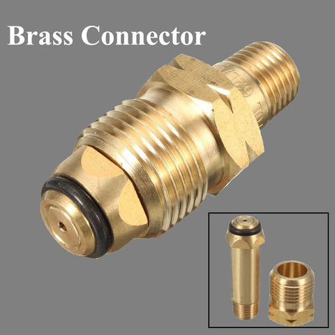 FASTROHY brass connector offers durable, corrosion-resistant propane system link.