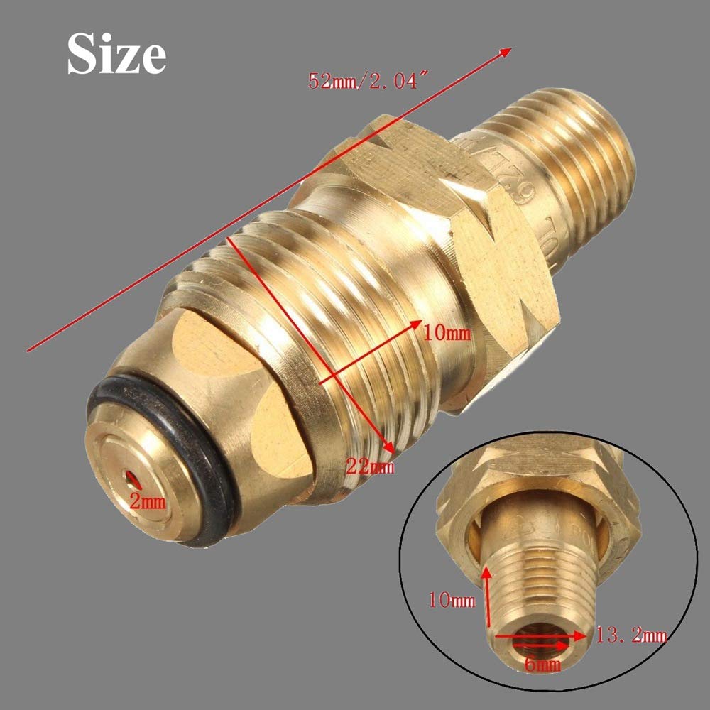 FASTROHY secure, airtight propane connection between cylinder and device.