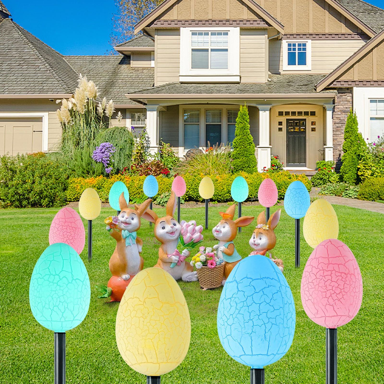 FathiSooc Easter egg lights showing 8 lighting modes for ambiance