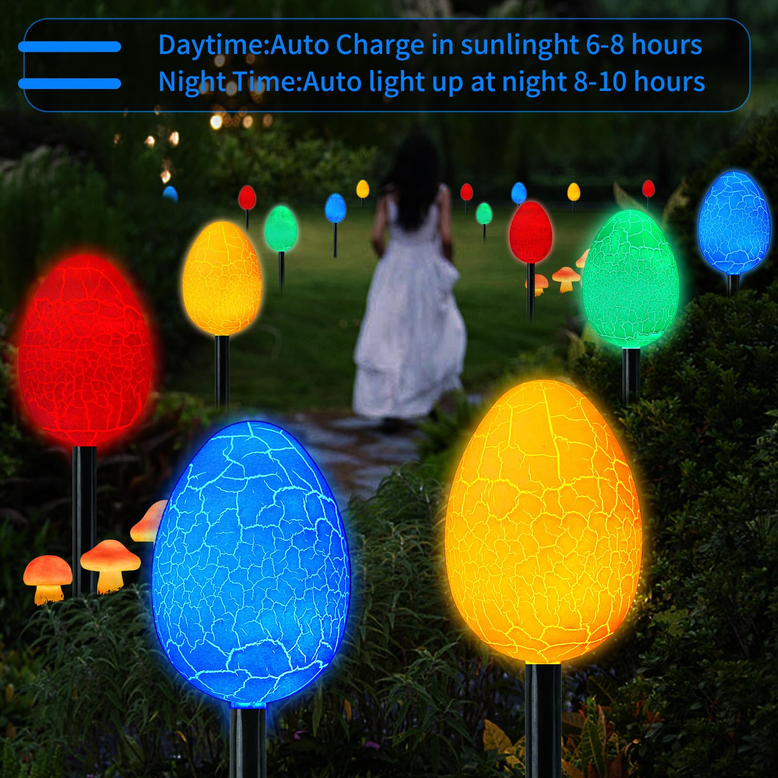 FathiSooc IP65 weatherproof Easter eggs withstand rain and wind