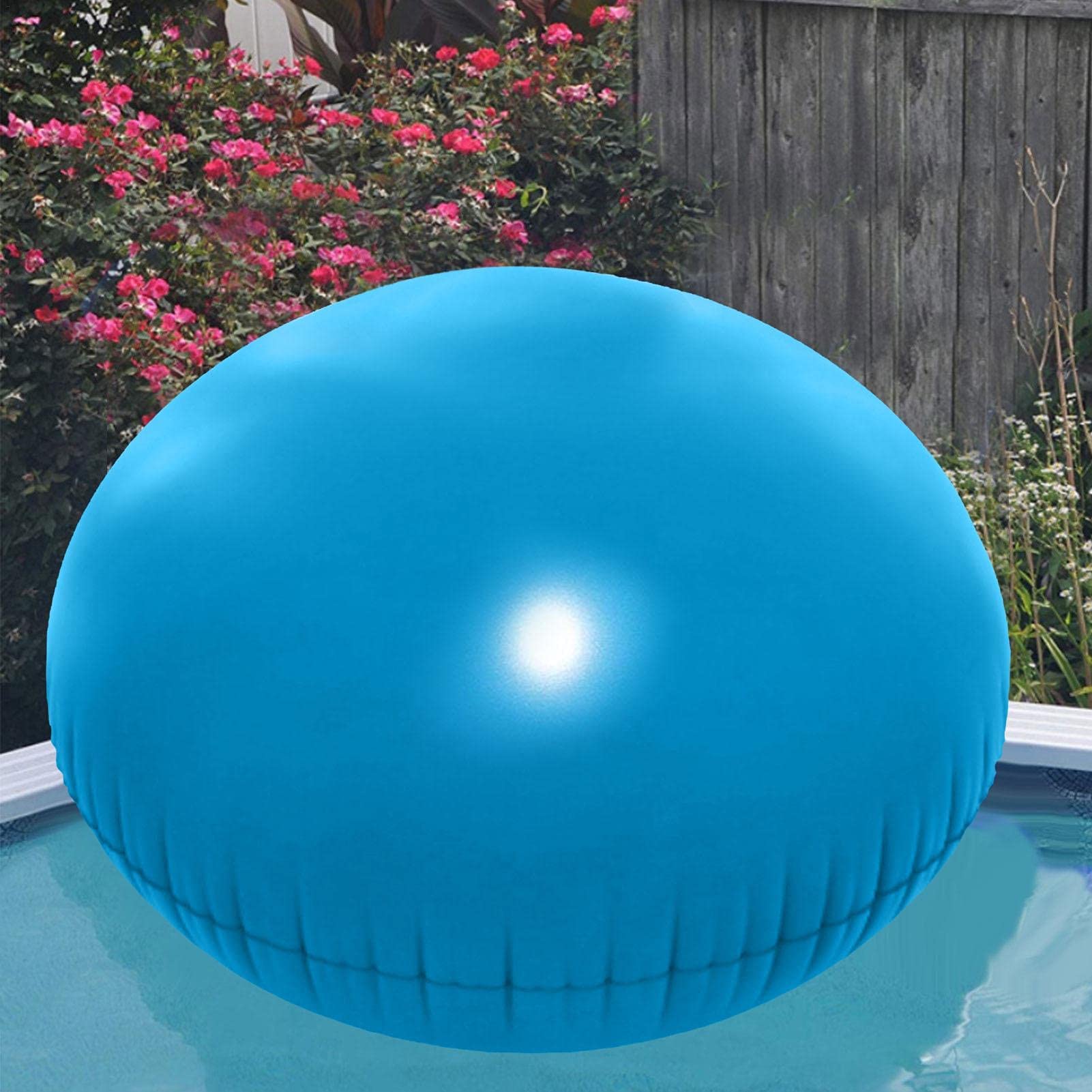 FATIRO round 4x4 feet pillow designed for above-ground pools and winter closing.