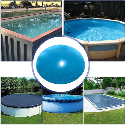FATIRO water-resistant pillow keeps your pool cover elevated to reduce ice risk.
