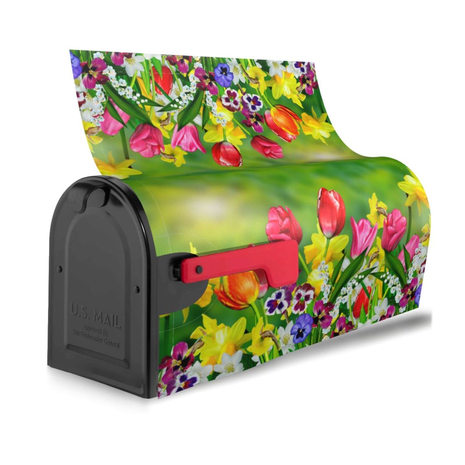 FATTTYCY outdoor waterproof Oxford cloth print protects mailbox from sun and weather