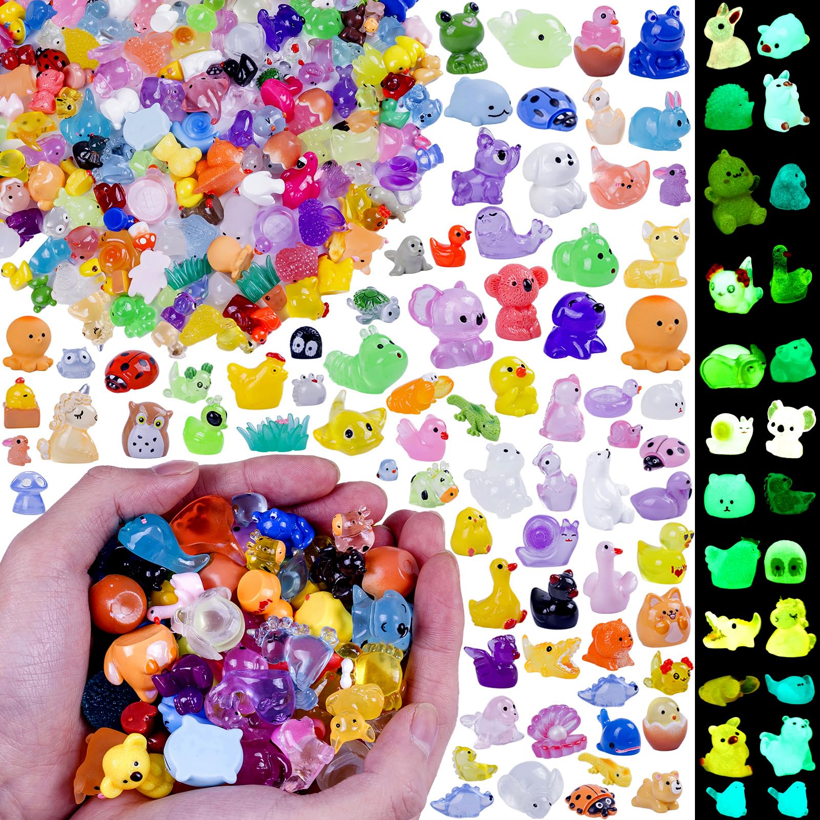 Faunamancy 200-pcs mini resin animals collection for vibrant fairy garden visuals.