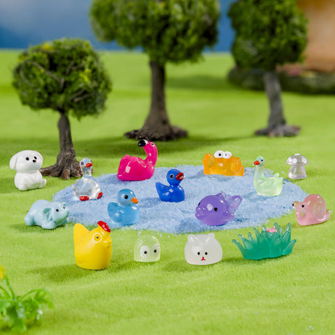 Faunamancy resin figures are waterproof and fade-resistant for lasting displays.