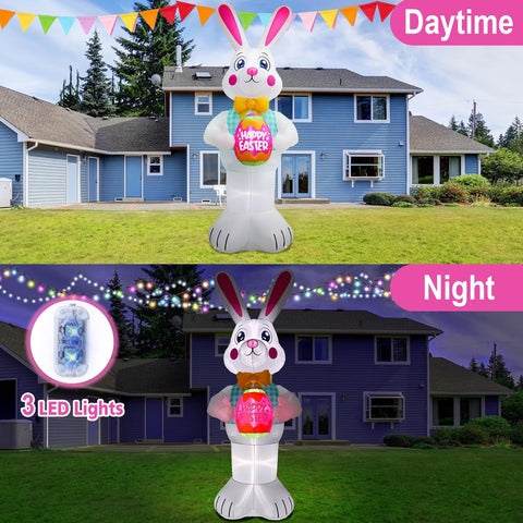 FaveHome quick setup inflatable inflates in seconds with plug-in.