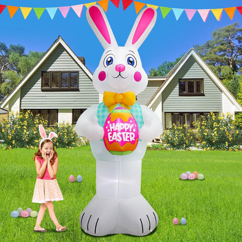 FaveHome included ground stakes keep the inflatable secure outdoors.