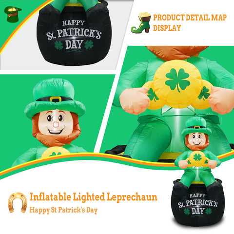FaveHome outdoor St. Patrick's Day decor standing in a yard