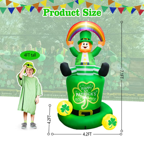 FaveHome St. Patrick's Day LED inflatable boosts curb appeal