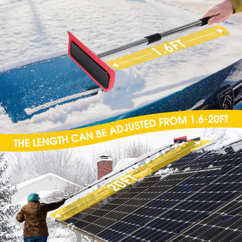 Favormony roof and car cleaning tool shown in use on a sunny day