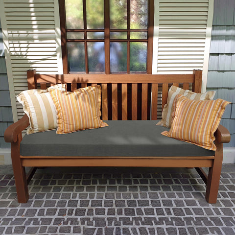 Favoyard color-fastness bench cushion resists fading for outdoor use.