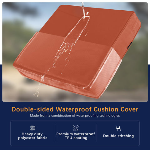 Favoyard cushion cover with TPU coating provides waterproof shield against moisture.