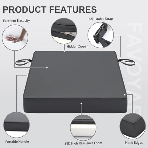 Favoyard cushion cover is machine washable for quick maintenance