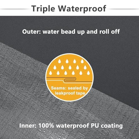 Favoyard garden sofa pad features fade-resistant fabric for sun exposure