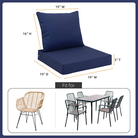 Favoyard back cushion 19x16 provides supportive lumbar comfort.