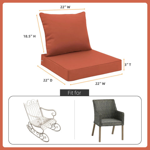 Favoyard back cushion provides supportive backrest for extended patio lounging