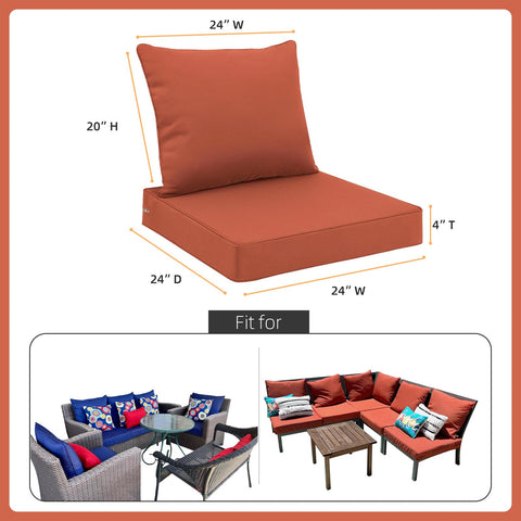Favoyard outdoor back cushion 24x20 fade-resistant fabric maintains color in sunlight.