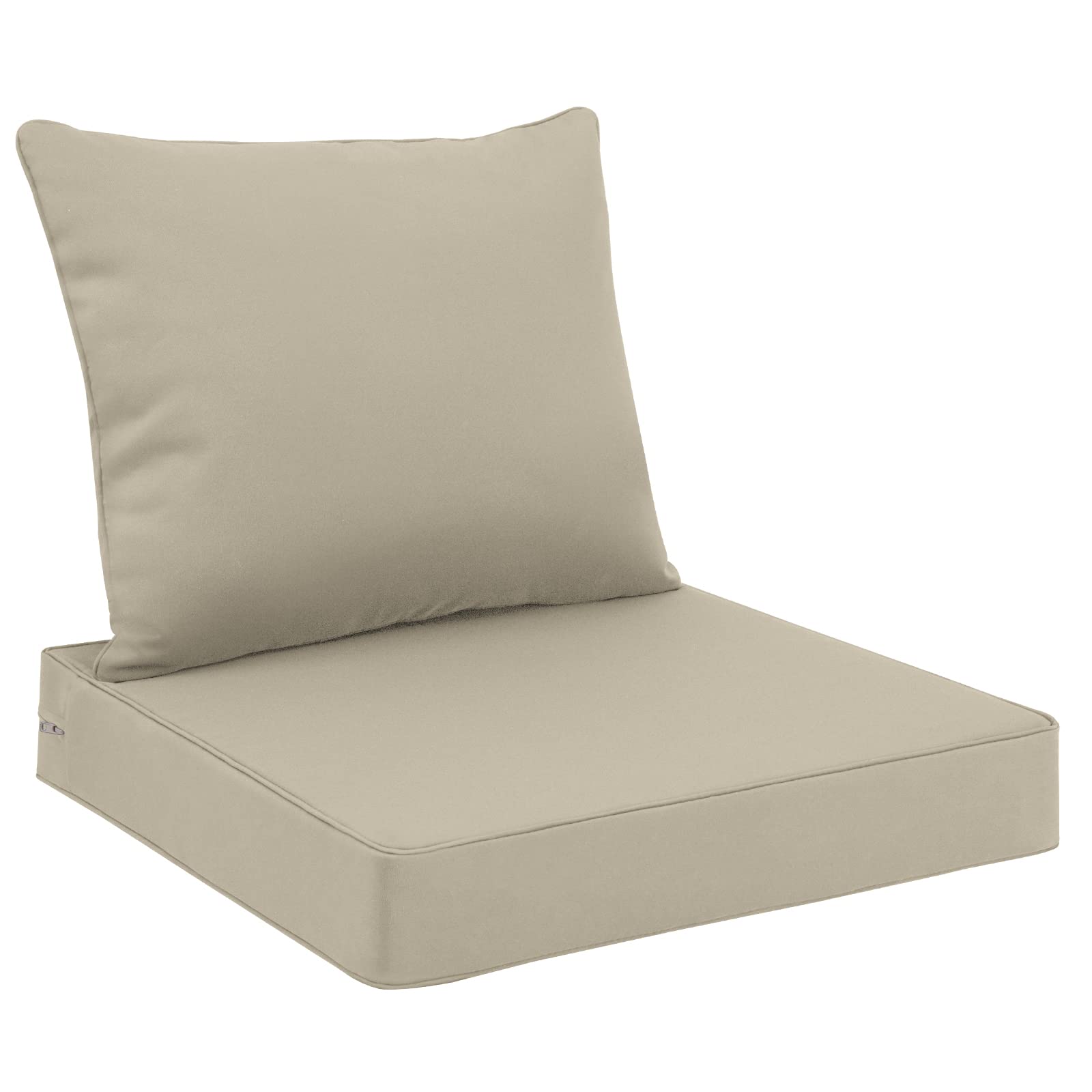 Favoyard outdoor seat cushion 22x24 front view, durable and comfortable for patio seating.
