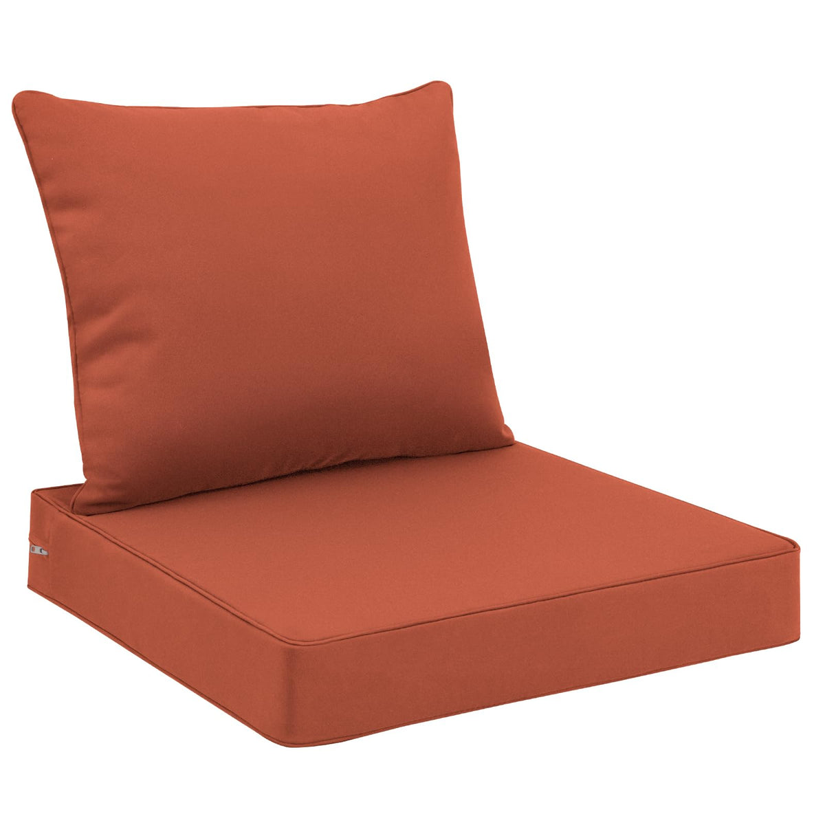 Favoyard outdoor seat cushion set 24x24 waterproof cover withstands rain and sun.