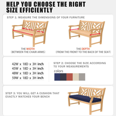 Favoyard 3-inch padding provides soft, supportive seating