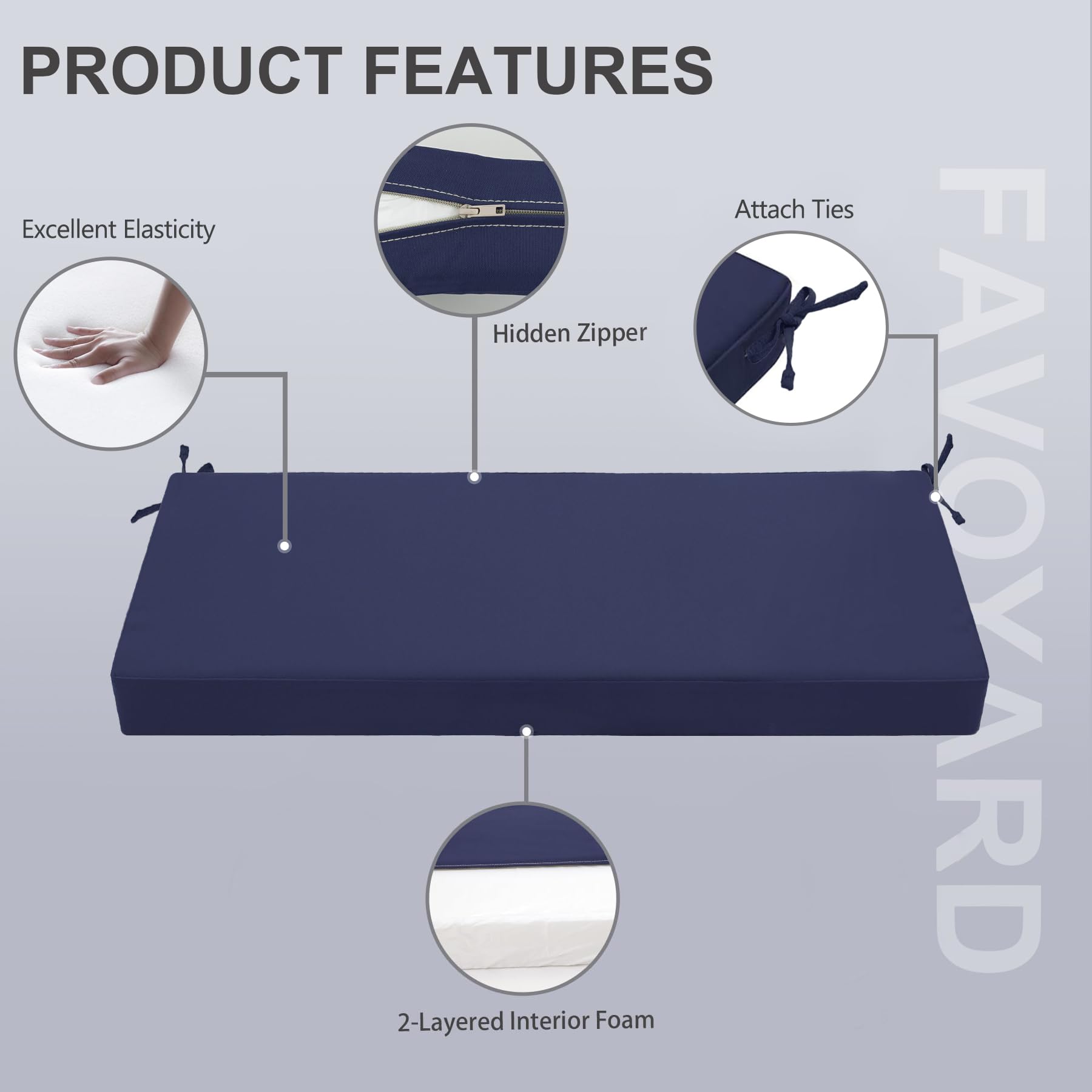 Favoyard three-year color fastness maintains vibrant blue over time