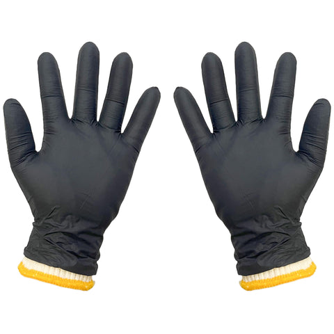 FayLongSky BBQ gloves packaging with cotton liners and nitrile set for heat-safe handling.