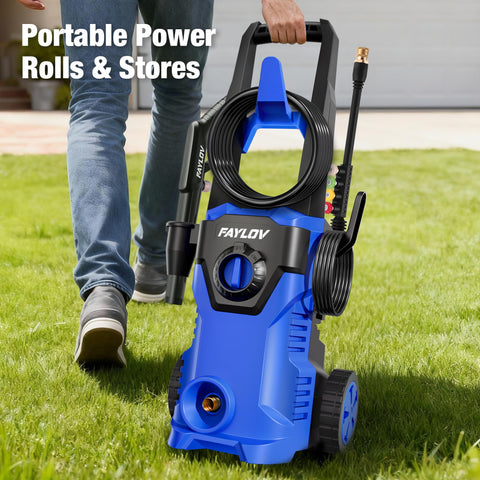 FAYLOV 23-foot hose reaches every corner of your vehicle.