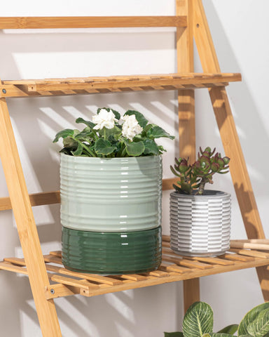 Fayoula indoor outdoor capable planter for home and office spaces.