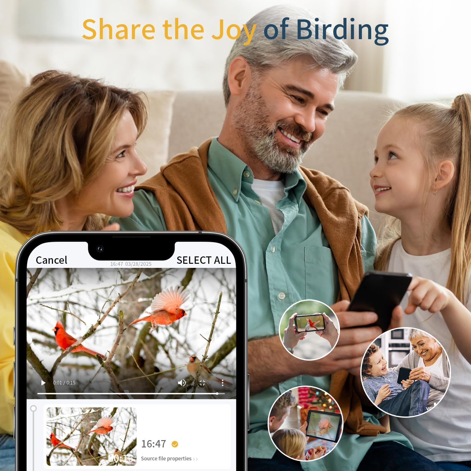 Fazoxo app sharing enables family birdwatching together