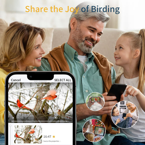 Fazoxo app sharing enables family birdwatching together