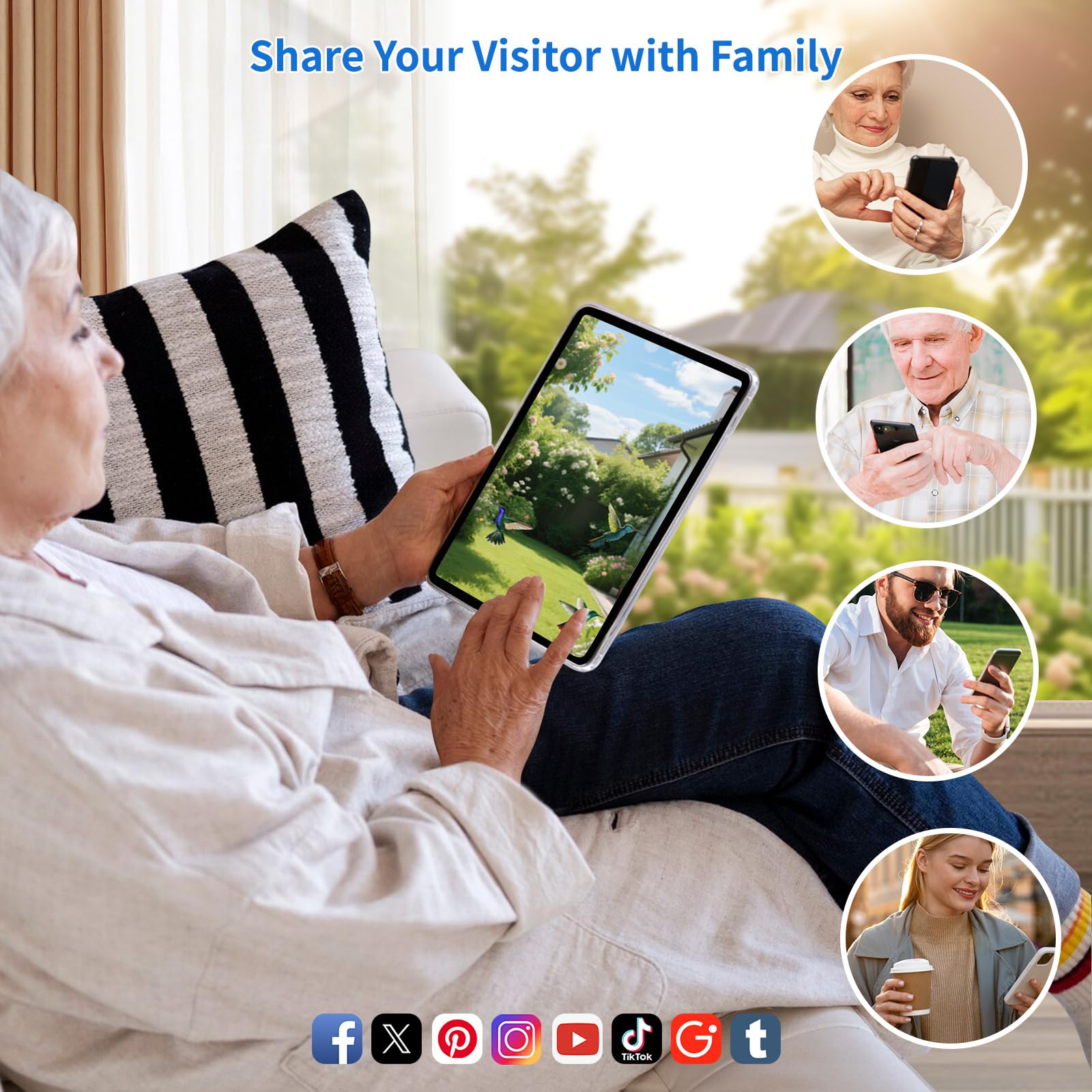 Fazoxo Bird Feeder Camera microSD storage option for local video access