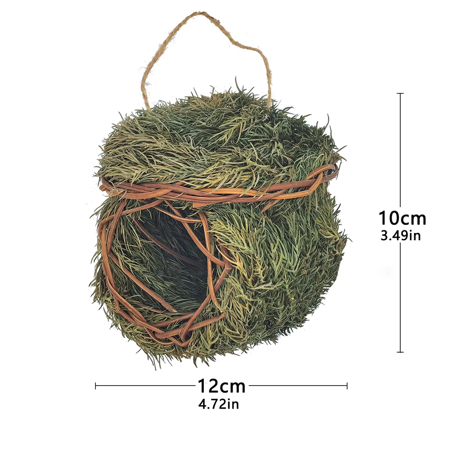 FBIRDY birdnest inside view shows cozy space for resting wild birds.