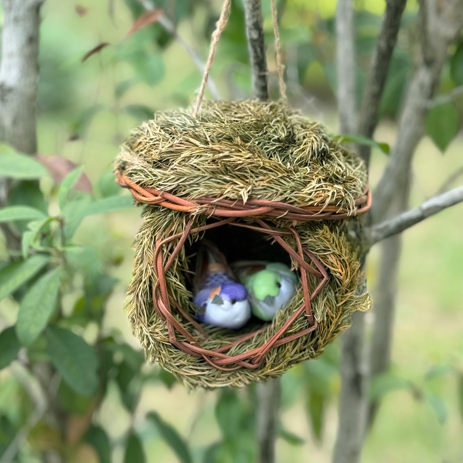 FBIRDY easy hanging strap birdhut simplifies setup and safe placement.