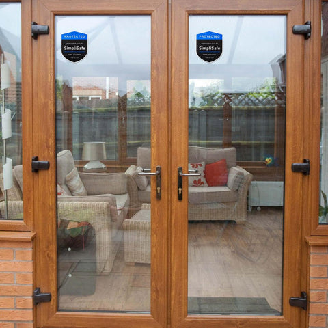 FBORHAFY SimpliSafe decals deter trespassers by signaling home protection.