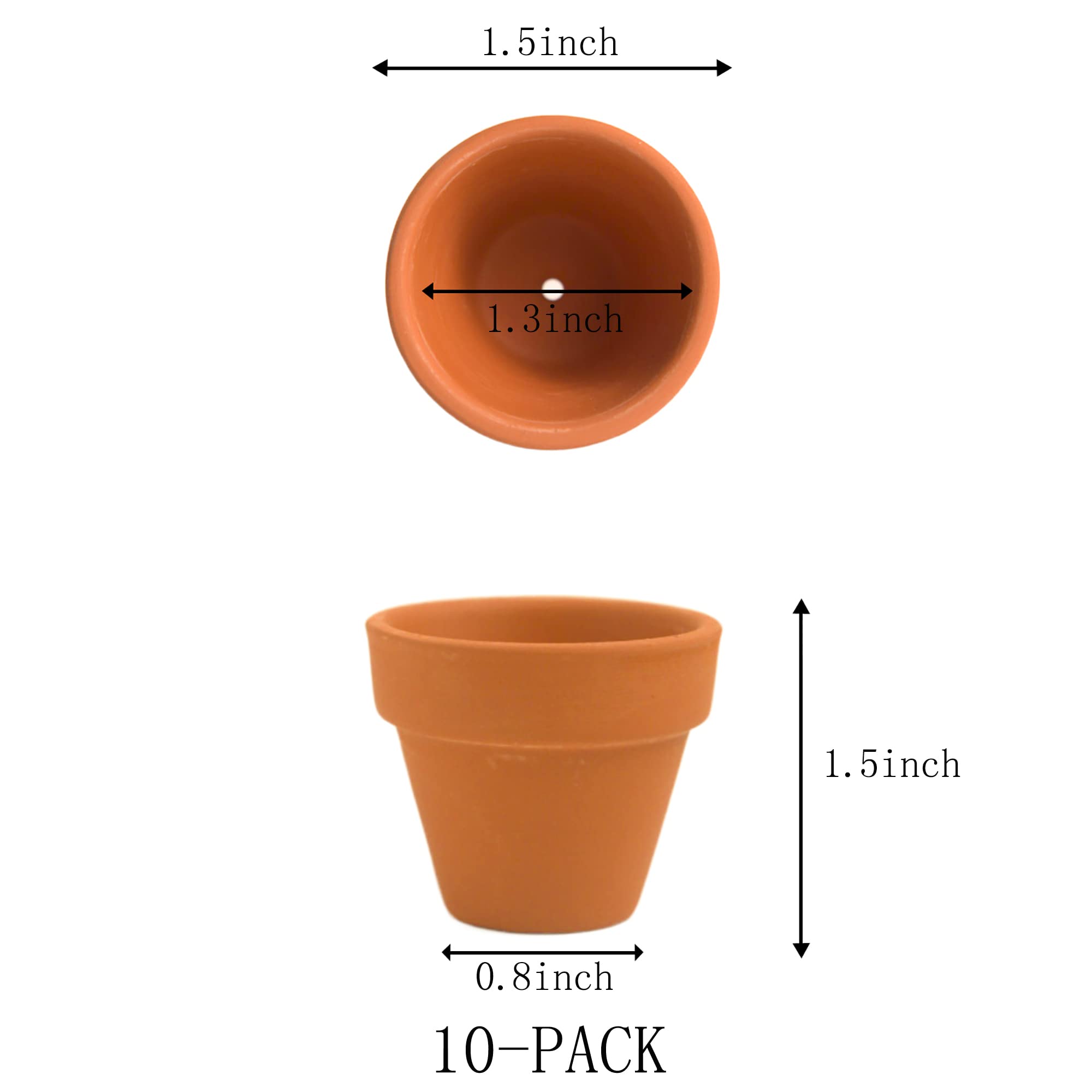 Fcacti tiny pots for crafts and decorations, lightweight and easy to use.