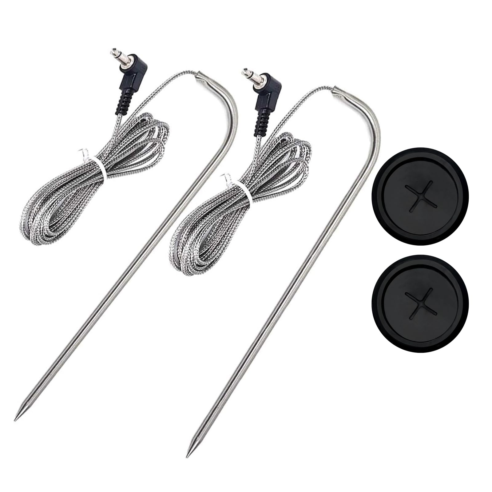 FCCUM 2-pack temp probes for Pit Boss compatibility enable precise meat readings.