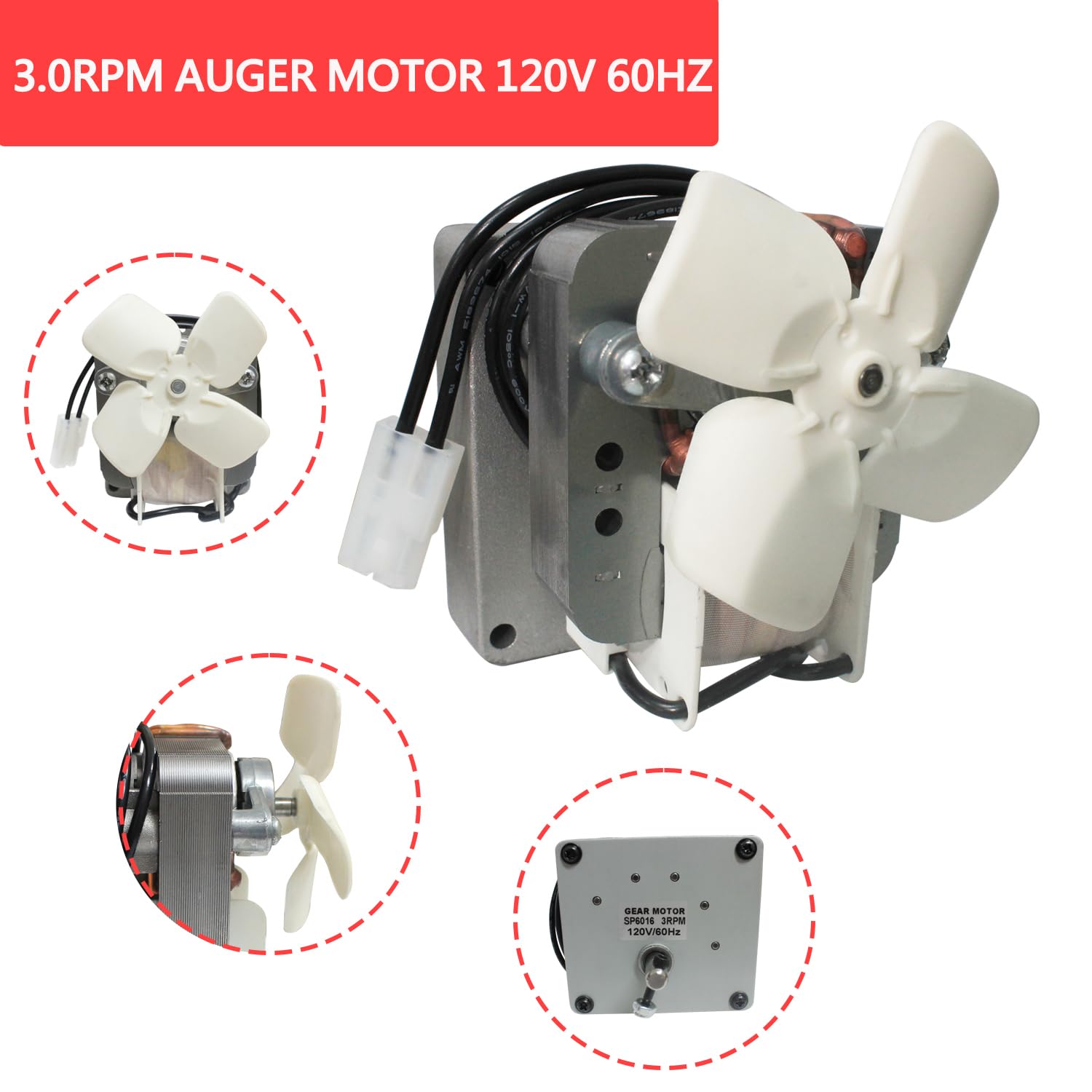 FCCUM auger motor plug-and-play setup for quick grill restoration.