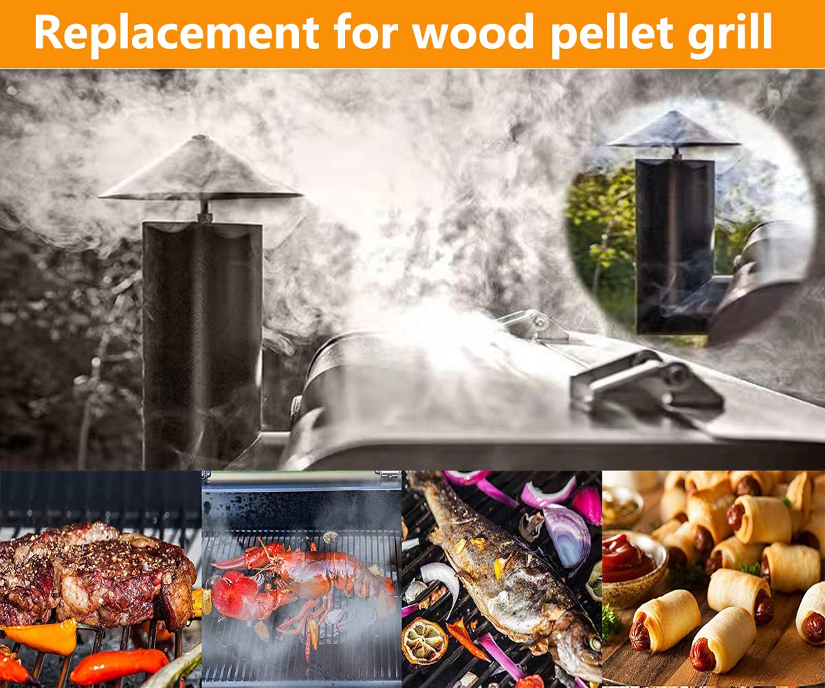 FCCUM chimney cap compatible with Pit Boss, Traeger, Camp Chef and more.