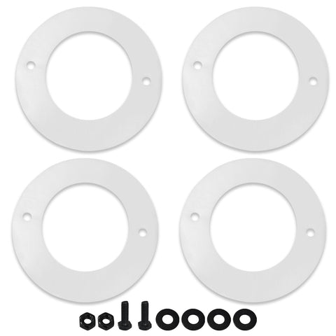 FCCUM chimney insulation gasket set on a pellet grill for heat stability