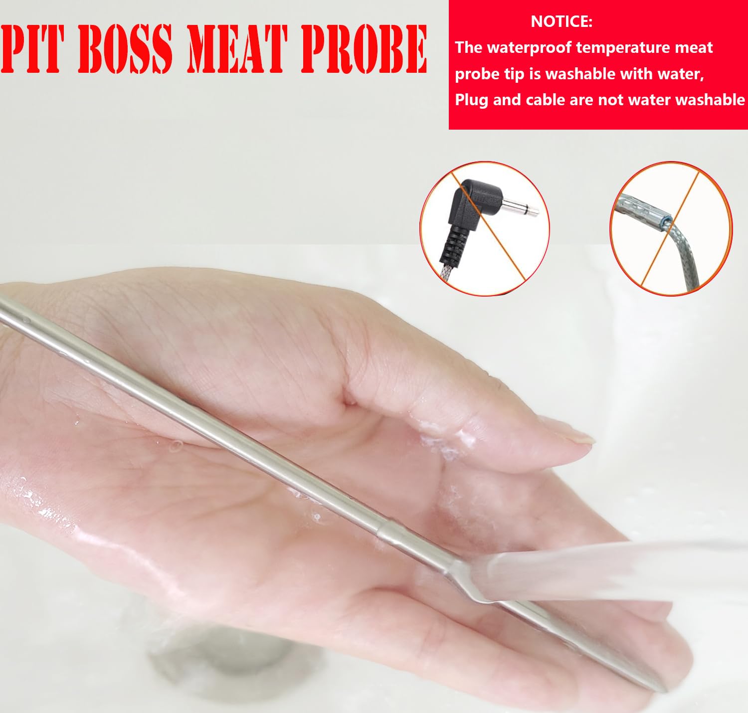 FCCUM durable probes suitable for all meat temperatures and cooking styles.