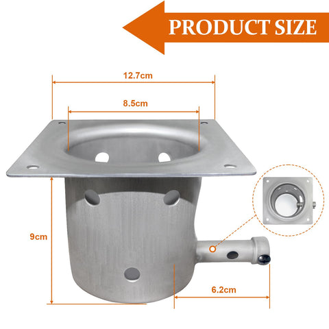 FCCUM Fire Burn Pot with Screws shows hardware included for faster installation