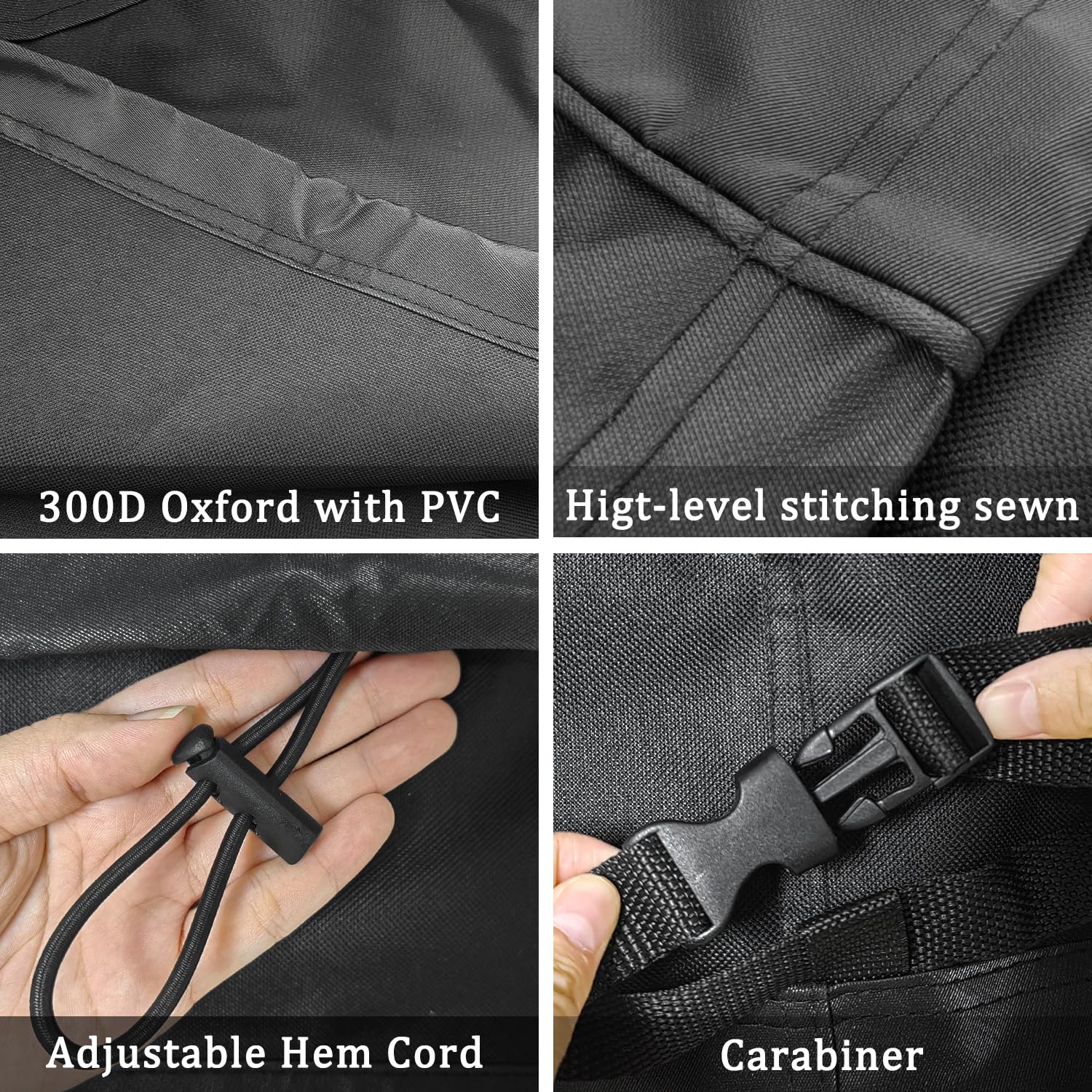 FCCUM cover features bottom cords and buckles for a secure fit.